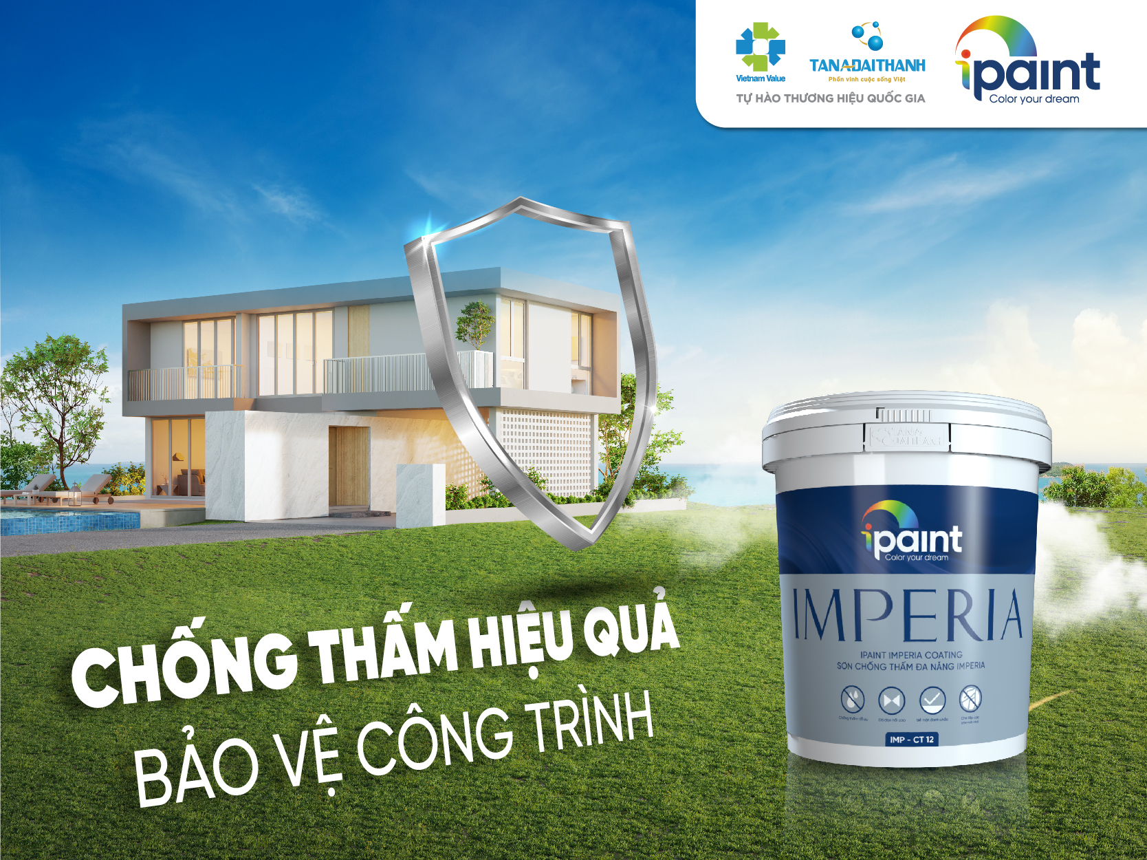 Bí Quyết Sử Dụng Hiệu Quả Sơn Chống Thấm Đa Năng iPaint Imperia