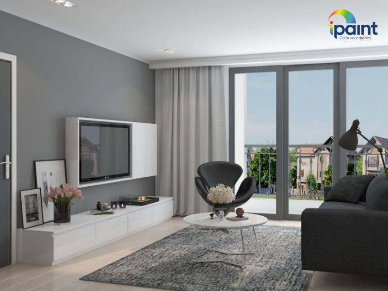 Sắc Màu Ghi Sang Trọng Với Sơn Nội Thất Bề Mặt Bóng Cao Cấp Chuyên Dụng Miền Biển Noah